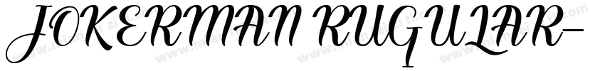 JOKERMAN RUGULAR字体转换